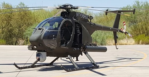 The AH-6S is one of a number of helicopters types that the SANG fields, and which will be managed by a foreign contractor from late 2022.