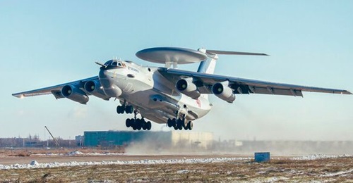 A file photo of a Russian A-50 AEW&C aircraft of the type that Ukraine says it shot down along with an Il-22 on 14 January.