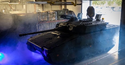 The CV9035NL mid-life upgrade has a new turret with a pop-up ATGM launcher, a mast-mounted commander's sight, and a hard-kill active protection system. Although the first production-standard vehicles have yet to be delivered, the RNLA is considering fu...