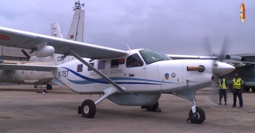 A screengrab from the video shows the Kodiak 100 that has been modified into a surveillance aircraft for the FAN.