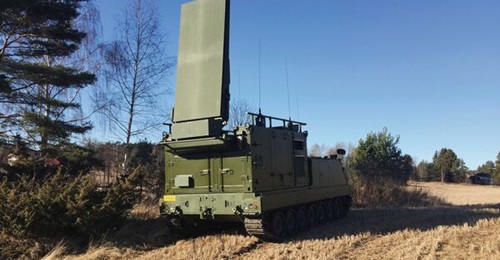 Sweden plans to replace its in-service ARTHUR WLS, with the procurement process beginning in 2026. Pictured is the rear view of the ARTHUR weapon locating radar integrated on an M113F4 series tracked armoured platform.