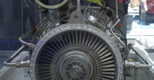 TEI displayed its TS1400 turboshaft engine at the World Defense Show 2024.