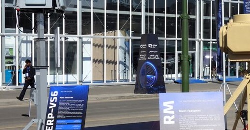 JSC Vektor Serp-VS6 (left) and RM (right) at WDS 2024, which can be combined to create an integrated detect-and-effect C-UAS solution.