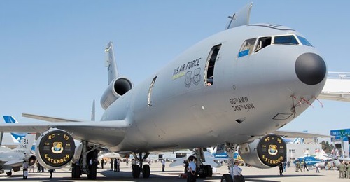 The US Air Force is looking at KC-Y as a bridging solution between the KC-X requirement now being delivered and the future KC-Z. It aims to supplement the service's existing tanker fleet, which includes the KC-10A Extender (pictured).