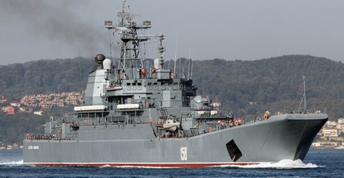 The Russian Navy's Ropucha-class Project 775 LST 
        
         (158).