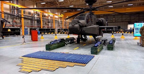 Seen at a media event at the type's Wattisham Airfield home operating station, the AH-64E will soon be declared to be IOC by the British Army.