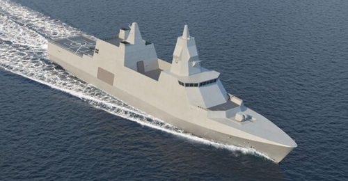 An artist's visualisation of Singapore's future MRCV. Steel for the first-of-class was cut on 8 March 2024.