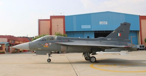 The Indian Air Force's No 18 Squadron at Sulur Air Force Station operated 20 HAL Tejas FOC Mk 1 aircraft, such as this aircraft (LA-5018). This is a representative photo of the Tejas FOC Mk 1.