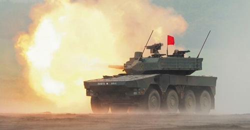The Type 16 MCV (pictured above taking part in Fuji Firepower demonstration 2018 at the Combined Arms Training Center, Camp Fuji, Gotemba, Japan) is designed for high-speed self-deployment, enabling JGSDF rapid deployment regiments to quickly reach are...