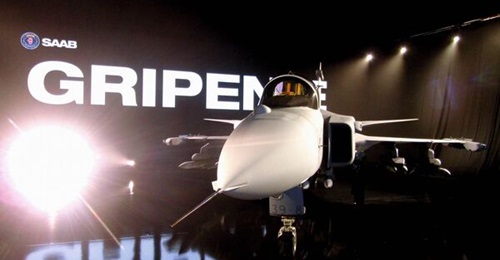 Seen at its unveiling, the Gripen E is being offered to Thailand under a joint bid by the Swedish and UK governments.