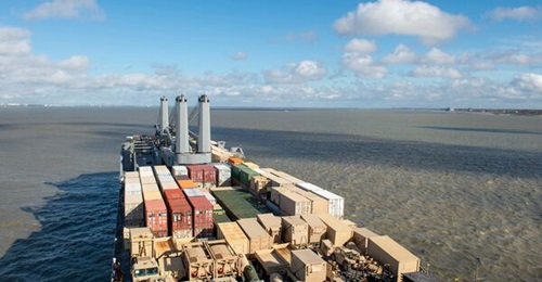 Military Sealift Command Bob Hope-class large, medium speed roll-on/roll-off ship USNS 
        
         (T-AKR 306) (pictured) is supporting the Pentagon's mission to provide humanitarian aid to Gaza in the coming months.