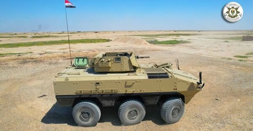 A still from a video released on 3 April 2024 shows a Norinco VN22 being demonstrated for the Iraqi minister of interior.