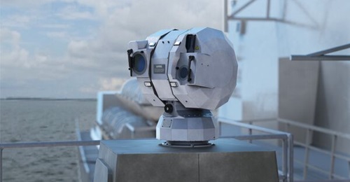 An illustration of the SeaEagle FCEO surveillance system that will go onboard the RAN's first batch of Hunter-class frigates.