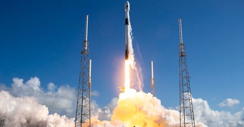 SpaceX's Falcon 9 rocket (pictured) launched South Korea's second reconnaissance satellite on 7 April. The satellite is equipped with a SAR payload that can capture high resolution images of strategic areas of interests.