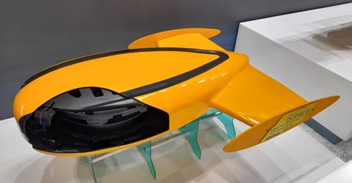 A scale model of the active array for the miniature version of Düfas on display at UDT 2024.