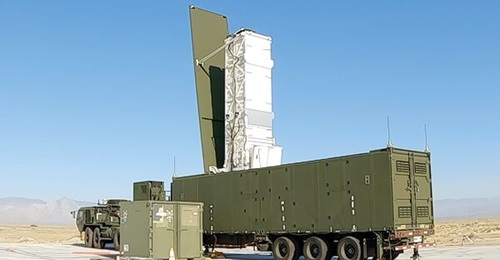 The MRC weapon system (pictured above from its trials in June 2023) is a containerised version of the Mk 41 VLS that can be integrated and fired from the bed of a M983A4 Heavy Expanded Mobility Tactical Truck.