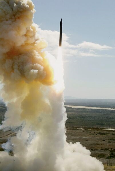The Ground-Based Interceptor was launched from Vandenberg Air Force Base in California to simulate a combat launch from Fort Greely in Alaska.