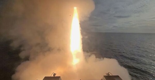 Red Sea operations have depleted inventories of USN missiles, such as SM-6s, being shown fired here.