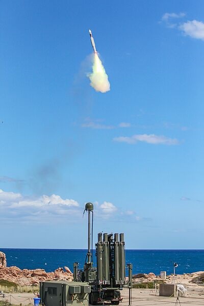 The Italian Army's Grifo air-defence system being tested and qualified with CAMM-ER.