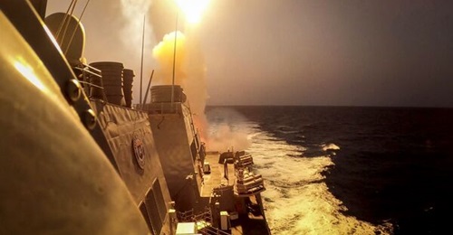 Seen here firing weapons in the Red Sea in October 2023, USS 
        
         benefited from shoreside support for Aegis performance during recent successful operations in the region.