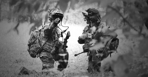 US Army soldiers from the 82nd Airborne Division use an IVAS prototype during a trench clearing exercise in October 2020 at Fort Pickett in Virginia. The army has since decided to delay fielding the technology and the Pentagon inspector general's offic...