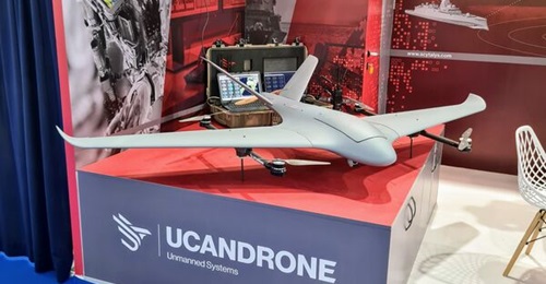 The Ucandrone UAV forms a sensor node within a command-and-control network and is designed to be used for target acquisition and tracking in all domains.