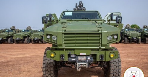 One of the CS/VP14 MRAPs that was formally handed over on 6 June.