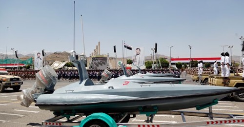 Tufan-1 attack USVs in the parade Ansar Allah held on 21 September 2023.