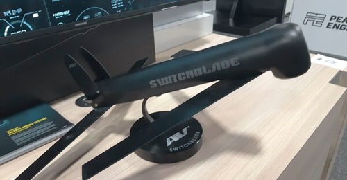The AeroVironment Switchblade 300 loitering munition weighs 2.5 kg and is portable enough to be carried in a backpack. According to the company, the munition can be deployed by a single operator in under two minutes.
