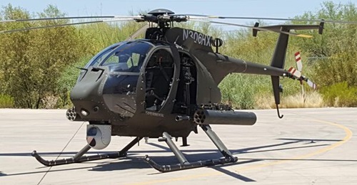 A file photo of an AH-6i light attack and reconnaissance rotorcraft for Saudi Arabia. Thailand is set to become the type's second customer, with the first helicopters now in flight test at Boeing's Mesa production facility in Arizona.