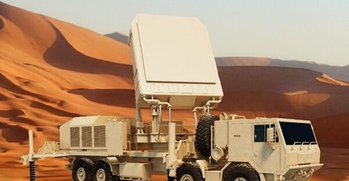 An image released by Hanwha Systems to illustrate the export model of its Cheongung-II (M-SAM II) Multifunction Radar.