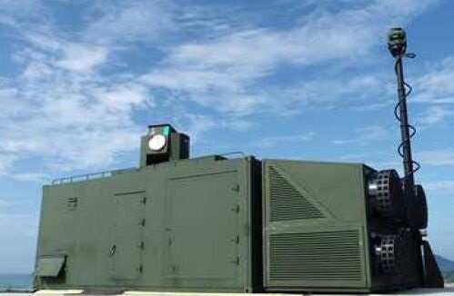 The 'Laser Based Anti-Aircraft Weapon Block-I' developed by Hanwha Aerospace and ADD.