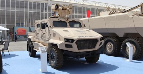 An MCAV-20 displayed at the World Defense Show held in Riyadh, Saudi Arabia, in March 2022.
