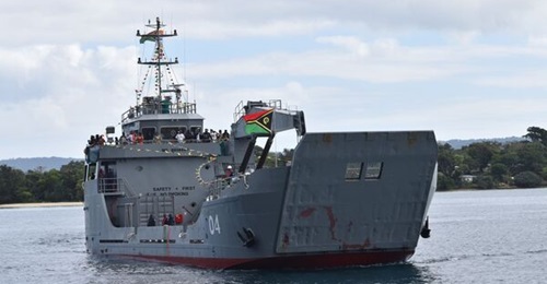 RVS 
        
        , the landing craft that was transferred from Australia to Vanuatu.