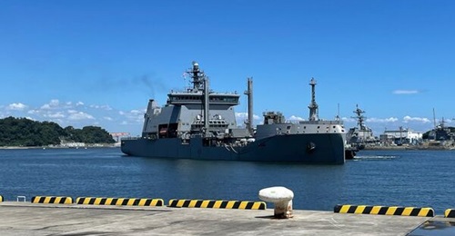 HMNZS 
        
         seen here in Japan, ahead of operations to uphold international sanctions against North Korea.