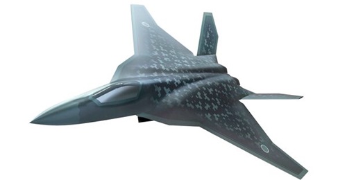 A conceptual image of Japan's future F-X fighter aircraft, released by the Japanese MoD.