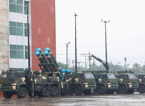The Bangladesh Army inducted an undisclosed number of Tiger T-300 MRLs in a ceremony held on 20 June near Dhaka. (Inter-Services Public Relations)