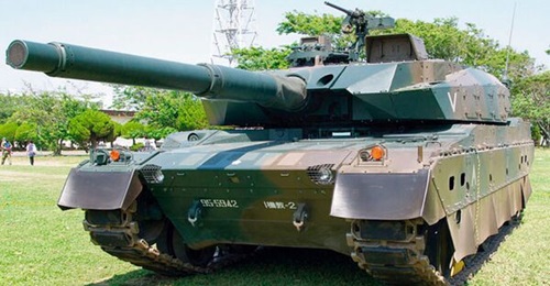 Japan's Type 10 MBT weighs 44 tonnes but can be stripped down to 40 tonnes to improve transportability.