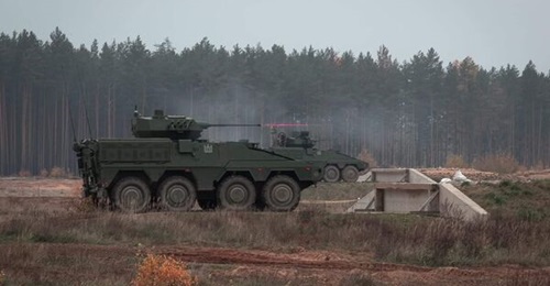Lithuanian Boxer infantry fighting vehicles are equipped with a Rafael Samson Mk II RWS armed with a 30 mm cannon.