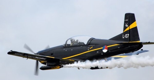The RNLAF is to replace its PC-7 (pictured) trainer aircraft with a new type from the same manufacturer, Pilatus, subject to a pending protest from the unidentified losing bidder for the requirement.