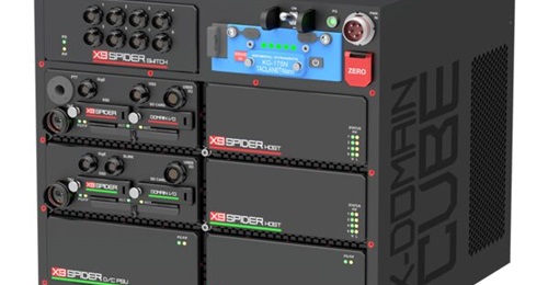 An image of 'The Cube' variant for ground and mobile applications of the new cross-domain system displayed at AUSA 2024 from 14 to 16 October 2024.