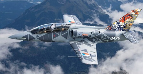 The new Skyfox moniker can be seen displayed on the air intake of the L-39, in this computer-generated image released by the manufacturer.