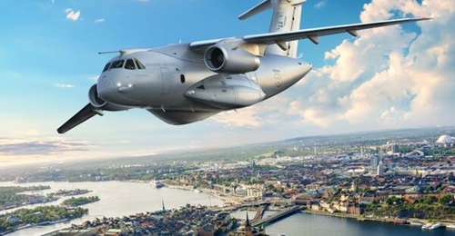 An artist's impression of the KC-390/C-390 in Swedish markings after the country announced its selection of the type on 9 November 2024.