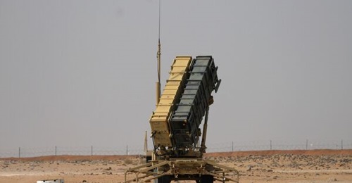 A Patriot launcher at Prince Sultan Air Base in February 2020.
