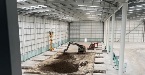 Work is under way to complete BAE Systems' new artillery facility in Sheffield.
