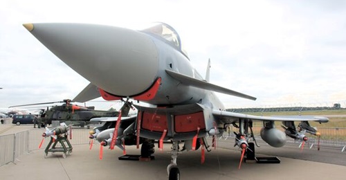 A Luftwaffe Eurofighter at ILA 2024 in Berlin. The four-partner consortium has launched Part 1 of LTE upgrade technology maturation work.