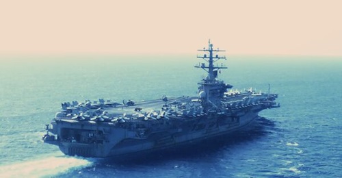 USS 
        
        , pictured here in the Red Sea, anchored one of the carrier strike groups that recently operated in that region.