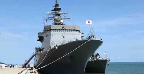JS 
        
        (right) and JS 
        
        , seen here at the Ream Naval Base in Cambodia.