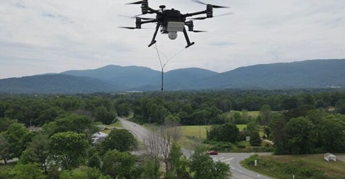 Zenith Quad 8 tethered UAV with radar.