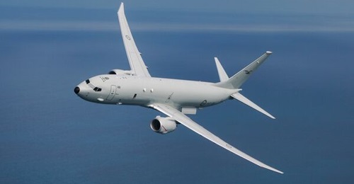 China has said an RAAF P-8A maritime patrol aircraft, an example of which is pictured above, intruded into its territorial airspace without Chinese approval.